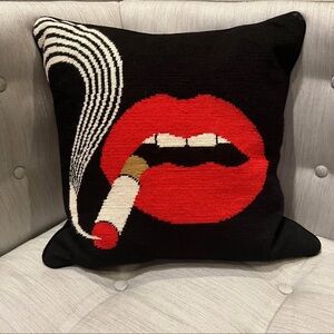 Jonathan Adler Needlepoint Throw pillow